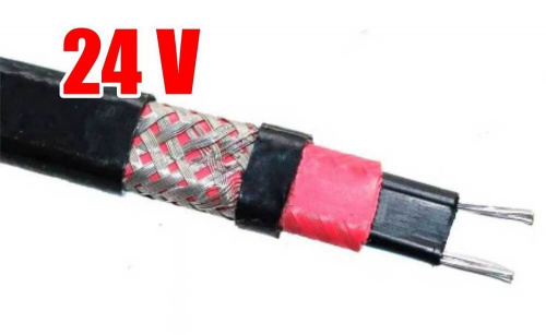 Низковольтовый саморегулирующийся греющий кабель HeatUp 17LW-24 CF